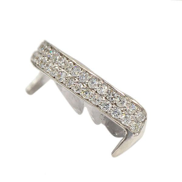 B-JD1031 - 6 TEETH 2 DIAMOND ROW BAR GRILL - Johnny Dang & Co