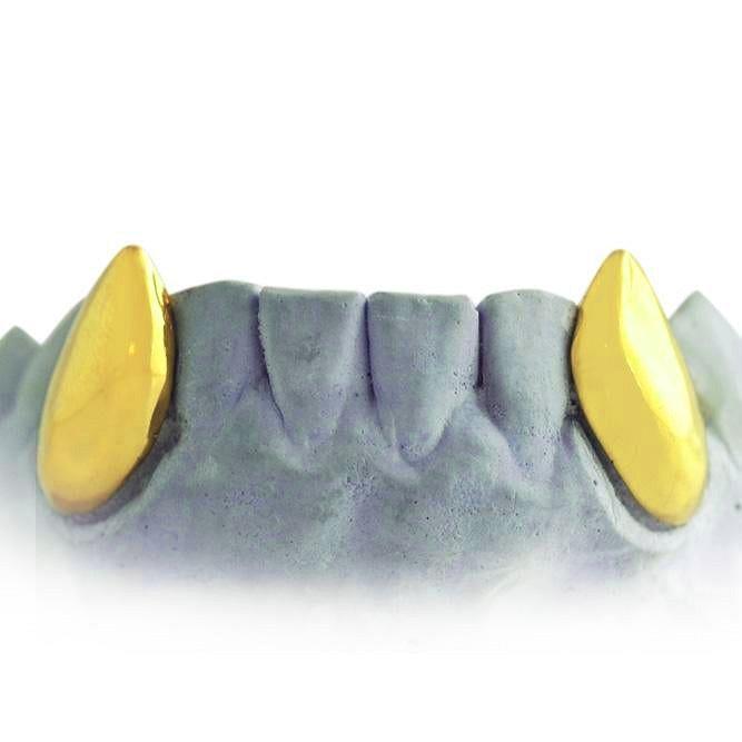 Vampire Fangs 2 teeth Gold Fangs - JDTK-G55 - Johnny Dang & Co