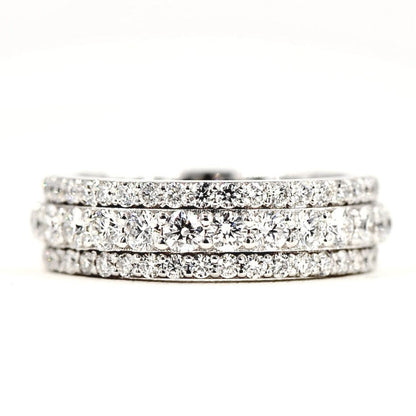 JDTK-RING1114-Triple Row Diamond Ring - Johnny Dang & Co