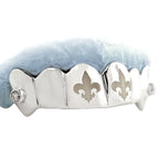 JDTK-TVJ-6041A-1 - Teeth Solid With 2 Engraved Teeth & Two Solitaires - Johnny Dang & Co