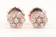 JDTK-F81638-  Cluster/Flower 0.45cttw Diamond Earrings - Johnny Dang & Co