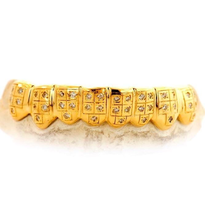 TVJ-1553 CUSTOM DIAMOND PAVE SET GRILL - Johnny Dang & Co