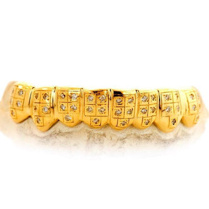 TVJ-1553 CUSTOM DIAMOND PAVE SET GRILL - Johnny Dang & Co