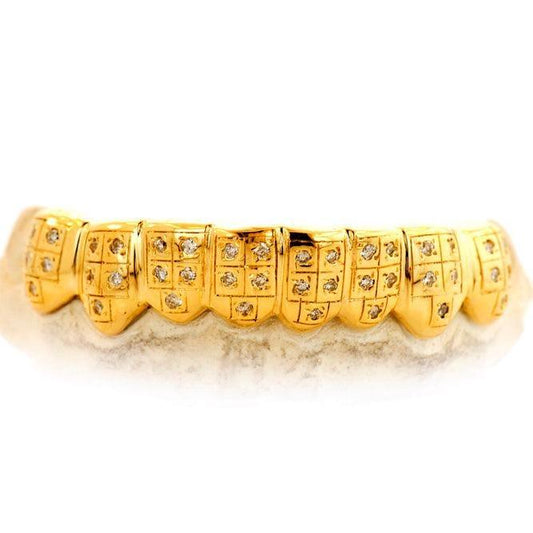 TVJ-1553 CUSTOM DIAMOND PAVE SET GRILL - Johnny Dang & Co