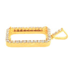 JDTK-1P190301- Custom Diamond Memory / Pamp Suisse Gold Bar Frame Pendant - Johnny Dang & Co
