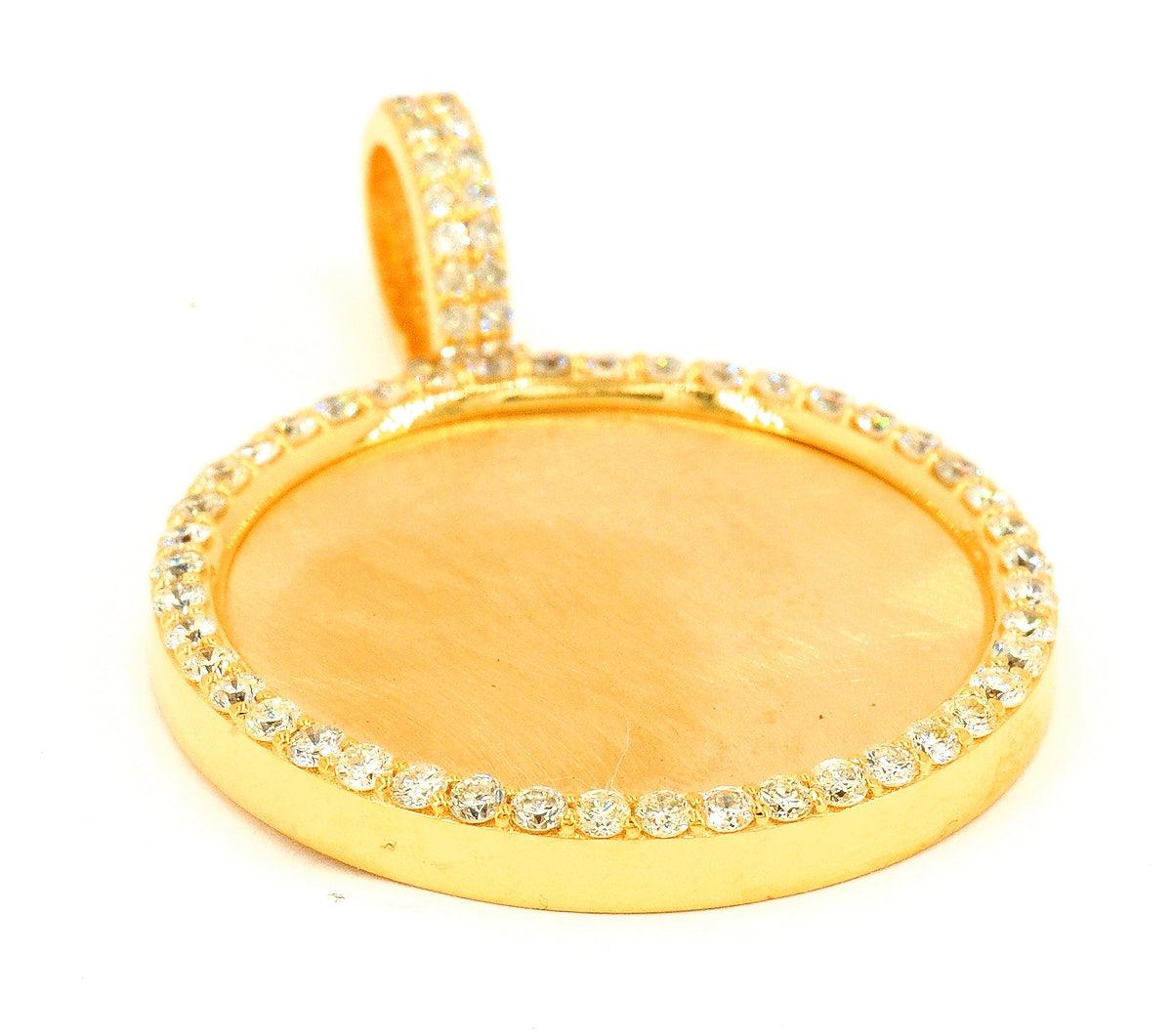 1.4 CTTW DIAMOND MEMORY PENDANT - SINGLE ROW SOLID BACK - Johnny Dang & Co