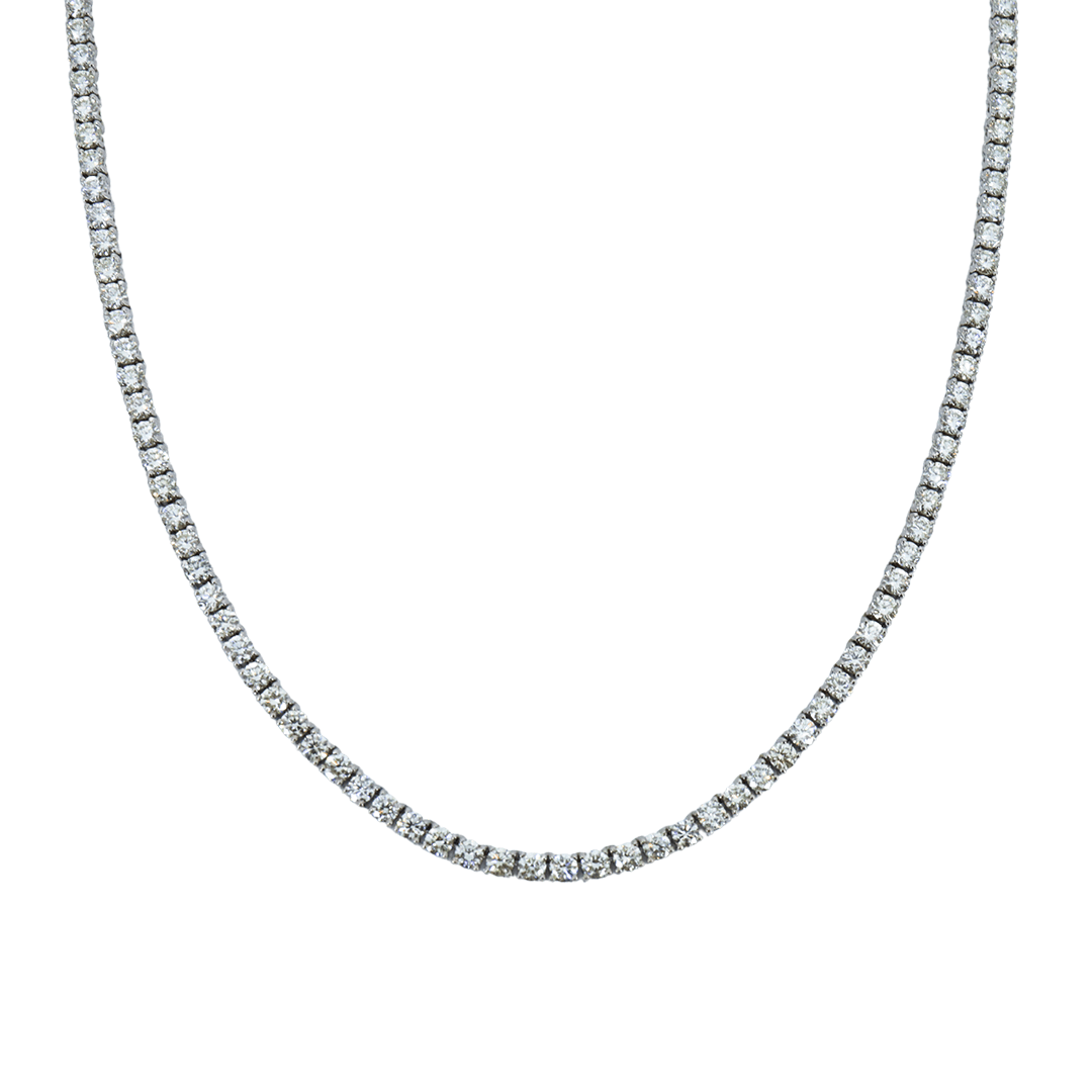 2.1mm White Tennis Chain - Johnny Dang & Co