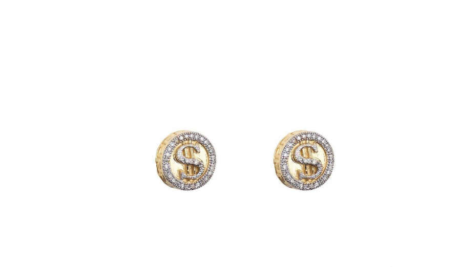 0.20 Money Sign Diamond Earrings - Johnny Dang & Co