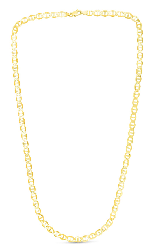 14K Gold 5.5mm Mariner Chain - Johnny Dang & Co