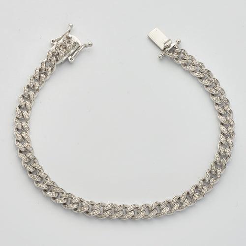 10KW 1.40CTW DIAMOND MIAMI CUBAN BRACELET - Johnny Dang & Co