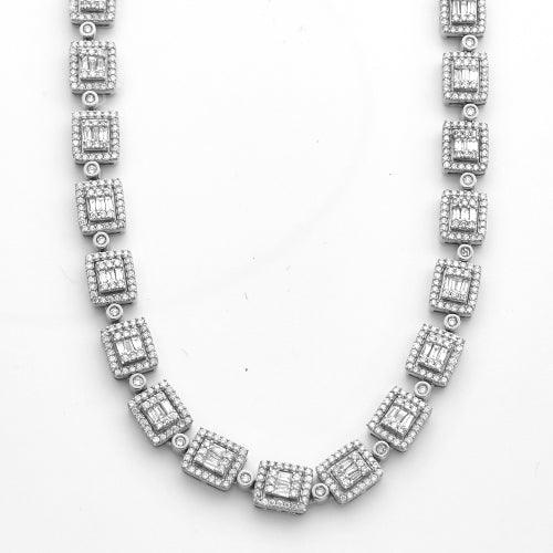 10KW 10.15CTW BAGUETTE DIAMOND SQUARE CLUSTER - Johnny Dang & Co