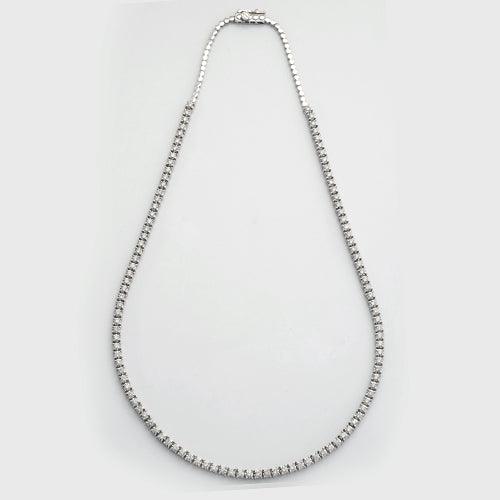 10KW 3.00CTW ILLUSION DIAMOND TENNIS NECKLACE - Johnny Dang & Co