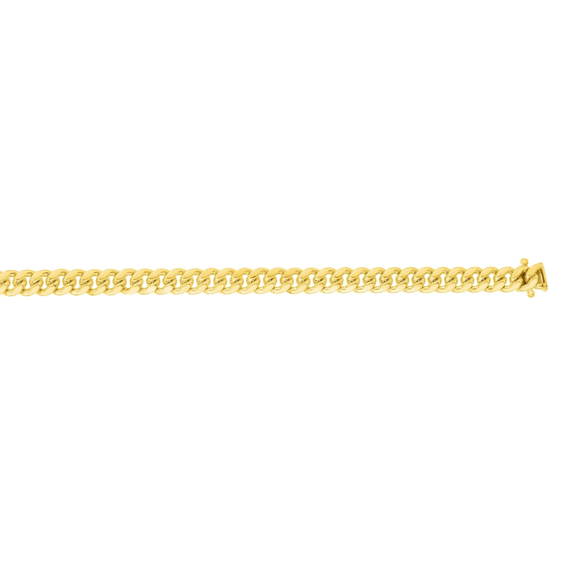 14kt 22 inches with Yellow Gold Finiah 4mm New Miami Cuban Link Chain with Box Clasp - Johnny Dang & Co