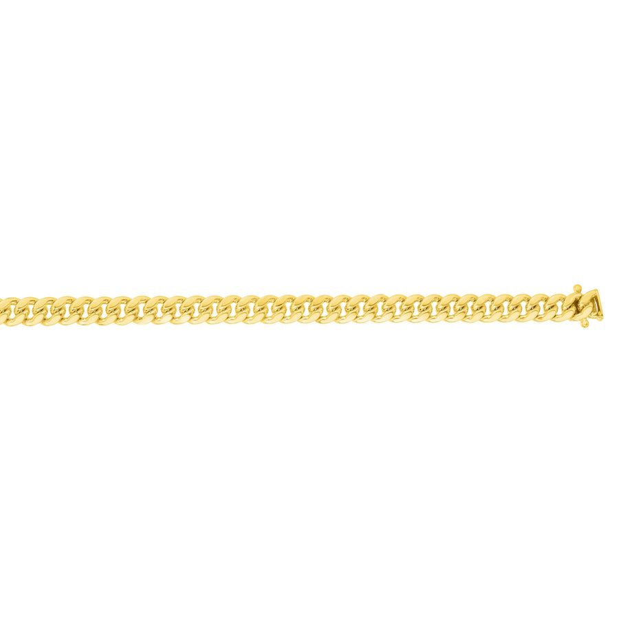 14kt 22 inches with Yellow Gold Finiah 4mm New Miami Cuban Link Chain with Box Clasp