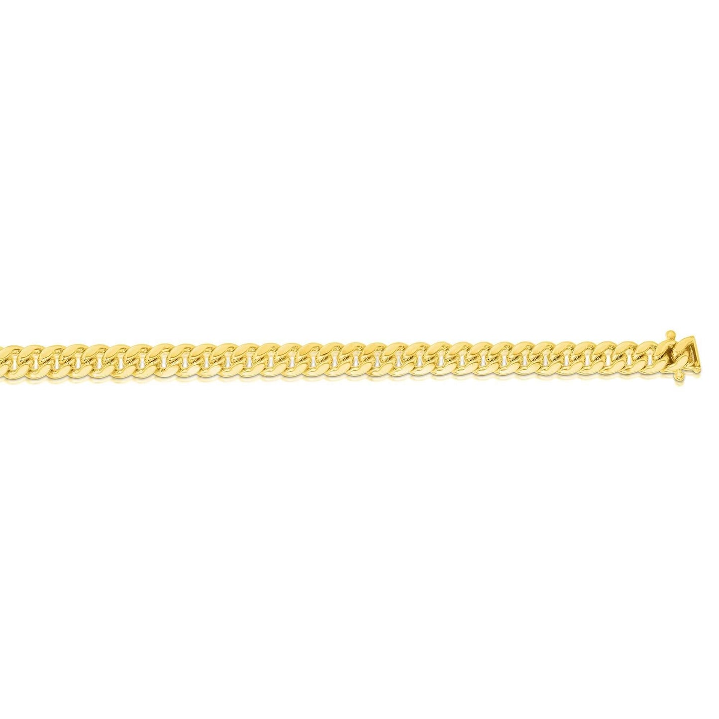 14kt Gold 8.5 inches Yellow Finish 5mm New Miami Cuban Bracelet with Box Clasp - Johnny Dang & Co