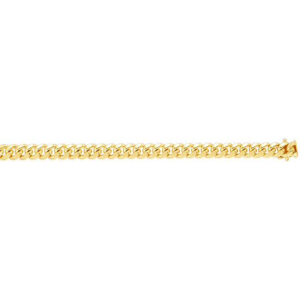 14k Gold Chain For Men's 7.1mm Miami Cuban Chain 24 inch Box Lock