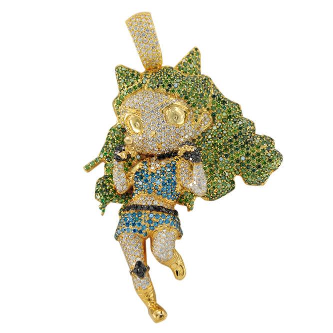 CJO232 - CUSTOM DIAMOND BABY GIRL PENDANT - Johnny Dang & Co