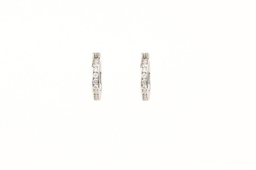 0.55CT Diamond Hoop Earrings - Johnny Dang & Co