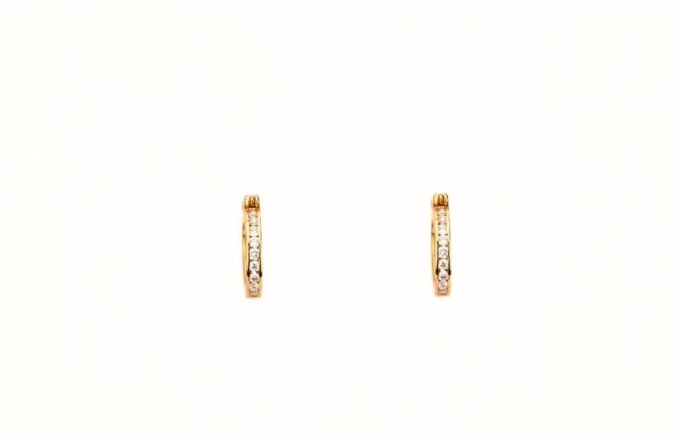 0.55CT Diamond Hoop Earrings - Johnny Dang & Co