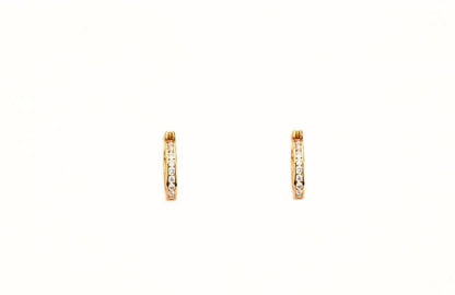 0.55CT Diamond Hoop Earrings - Johnny Dang & Co