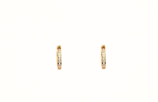 0.55CT Diamond Hoop Earrings - Johnny Dang & Co