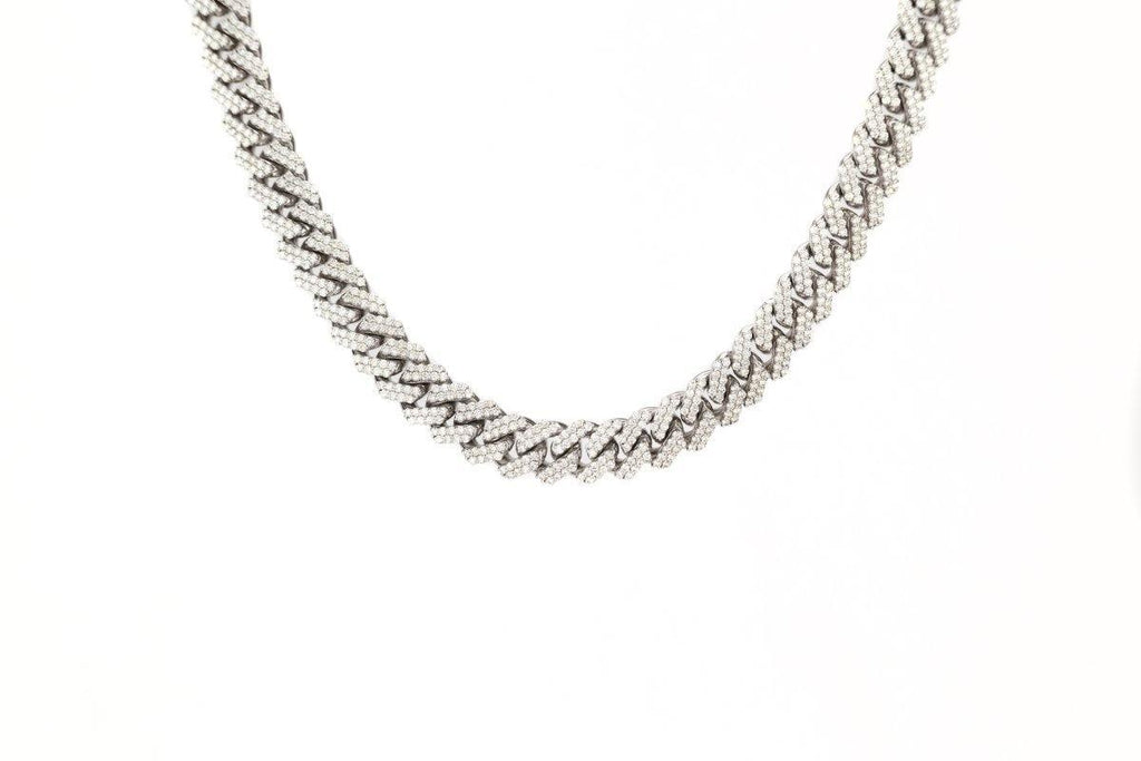 12.5mm White Gold Cuban - Johnny Dang & Co