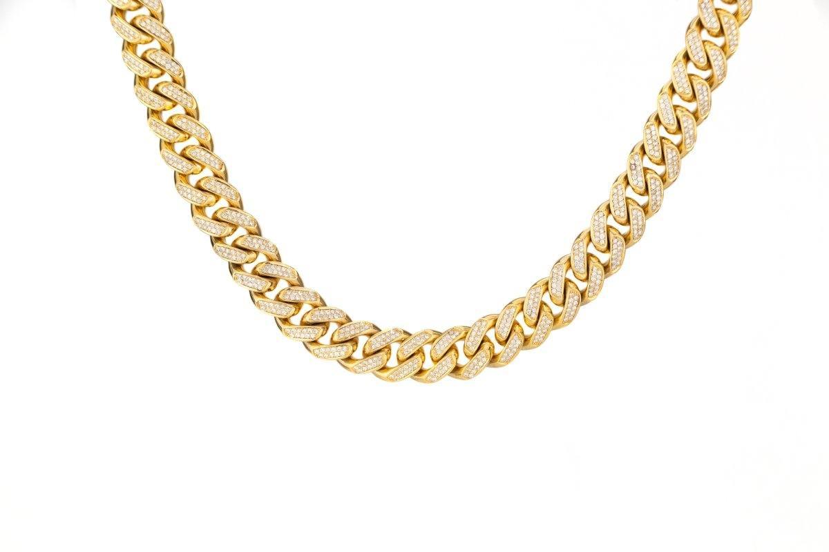 17mm Iced out Miami Cuban Chain - Johnny Dang & Co