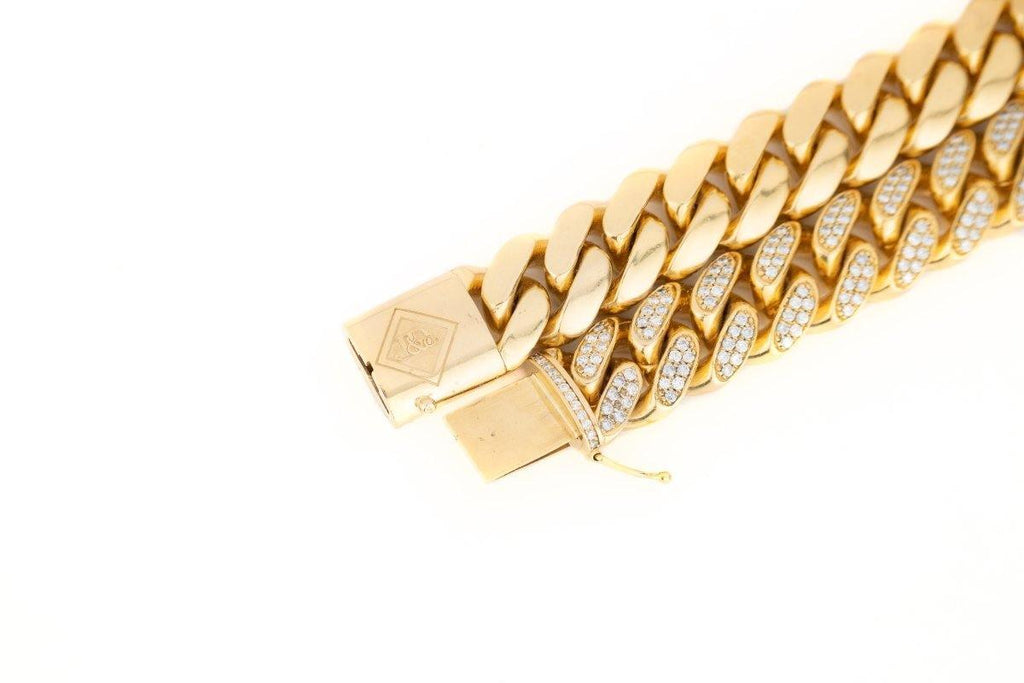 17mm Iced out Miami Cuban Chain - Johnny Dang & Co