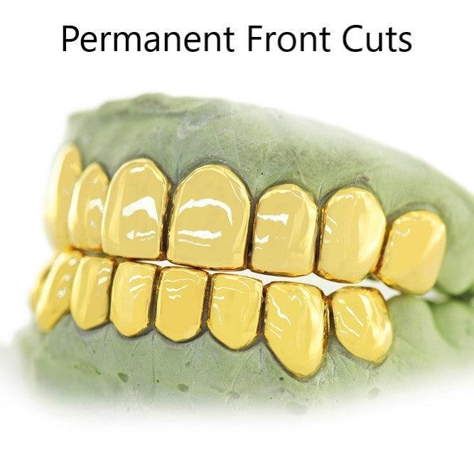 Gold Teeth JDTK-3005A-6- Top 6 and Bottom 6 Grillz - Johnny Dang & Co