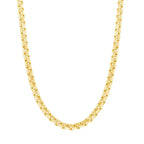 Sterling Silver 3mm Round Box Chain - Gold Plated - Johnny Dang & Co