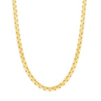 10K Yellow Gold 1.5mm Venetian Round Box Chain 18", 20", 22", 24" - Johnny Dang & Co
