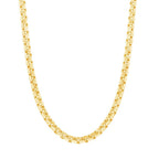 10K Yellow Gold 3.5mm Venetian Round Box Chain 18", 20", 22", 24" - Johnny Dang & Co