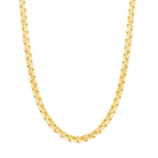 Sterling Silver 3mm Round Box Chain - Gold Plated - Johnny Dang & Co