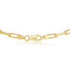 Sterling Silver 3.2mm Paper Clip Chain - Gold Plated - Johnny Dang & Co