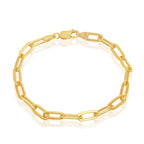 Sterling Silver 3.2mm Paper Clip Chain - Gold Plated - Johnny Dang & Co