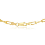 Sterling Silver 5.5mm Paper Clip Chain - Gold Plated 16" - Johnny Dang & Co