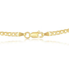 Sterling Silver 3mm Cuban Chain - Gold Plated - Johnny Dang & Co