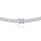 Sterling Silver 9mm Micro Pave Monaco Chain - Johnny Dang & Co