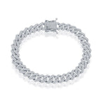 Sterling Silver 9mm Micro Pave Monaco Bracelet - Johnny Dang & Co
