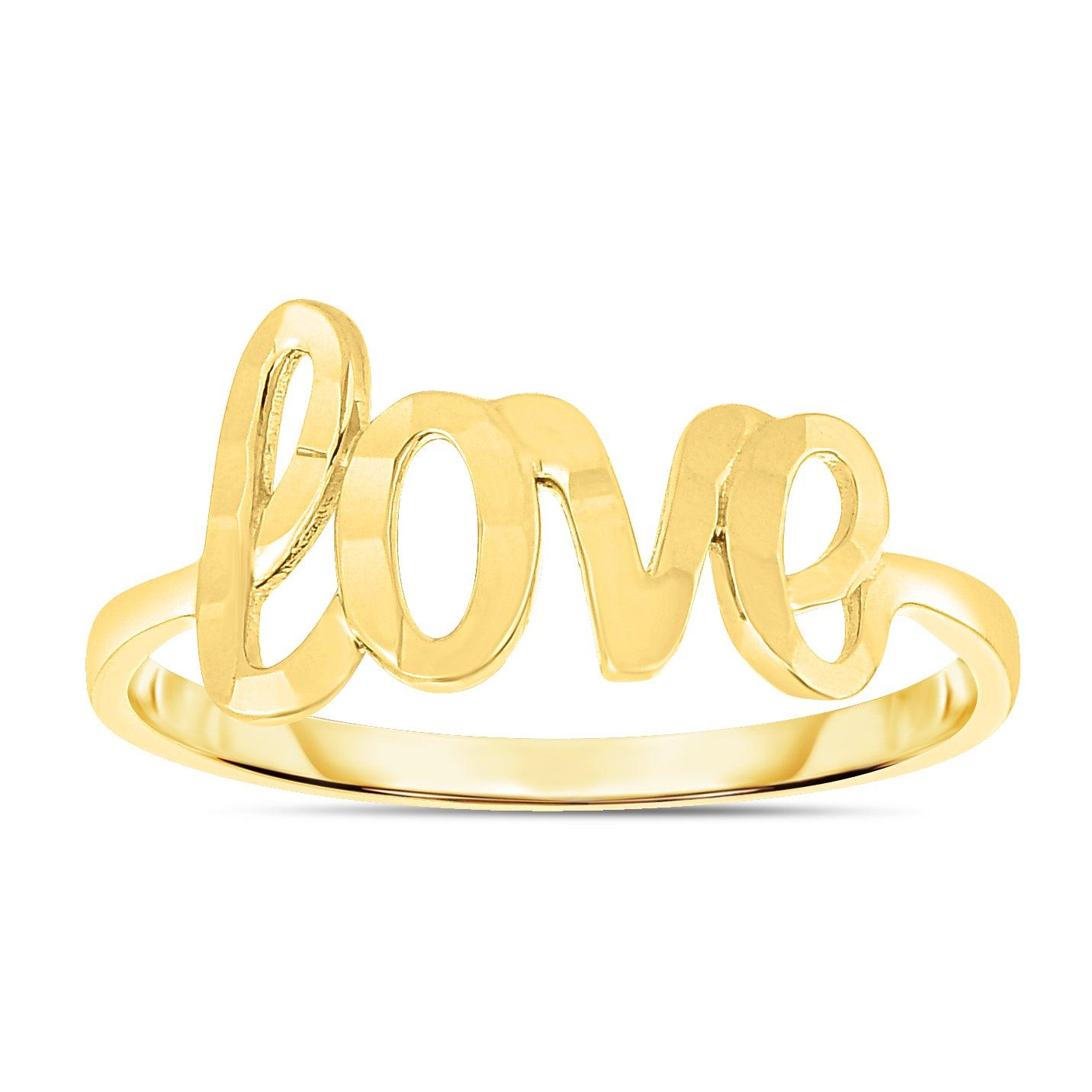 14K Gold "Love" Ring - Johnny Dang & Co