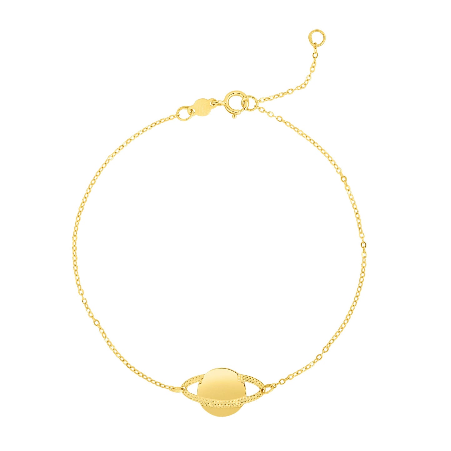14K Gold Saturn Bracelet - Johnny Dang & Co