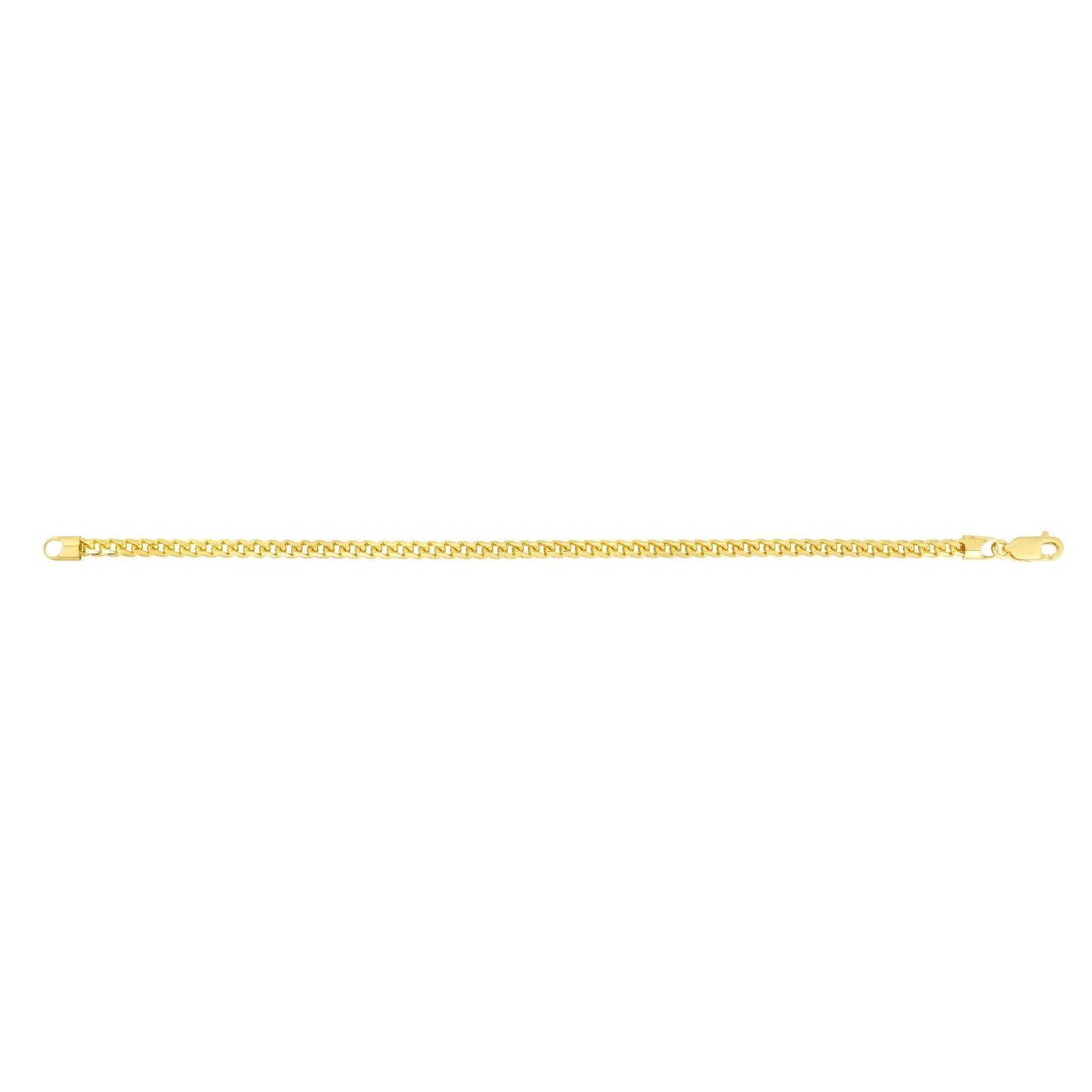 14kt Gold 24 inches Yellow Finish 4mm Shiny Round Franco Chain with Lobster Clasp - Johnny Dang & Co