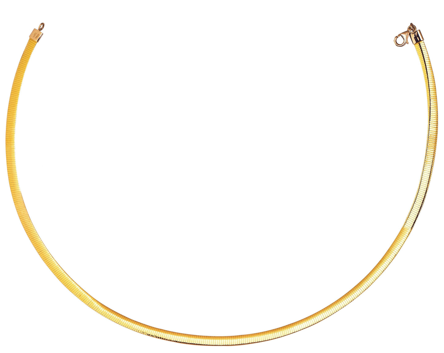 14K & Silver Reversible Omega Basic Chain - Johnny Dang & Co