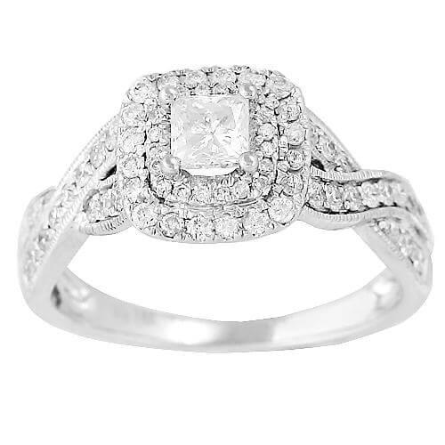 14KT 1.00CTW DIAMOND FANCY RING - Johnny Dang & Co