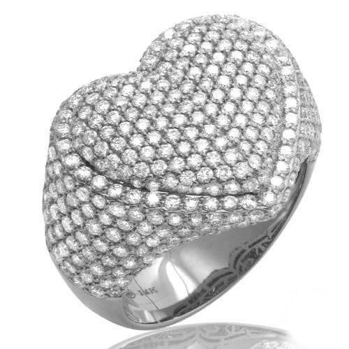 3.00CTW DIAMOND BUBBLE HEART RING - Johnny Dang & Co