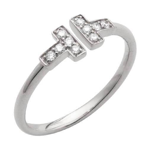 14KW 0.15CTW DIAMOND STACKABLE OPEN BAND - Johnny Dang & Co