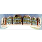 YELLOW & WHITE PRINCESS CUT INVISIBLE SET GRILL [TVJ_S116] - Johnny Dang & Co