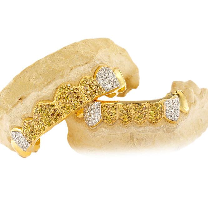16 TEETH PRONG SET DIAMOND GRILL - S160206-1 - Johnny Dang & Co