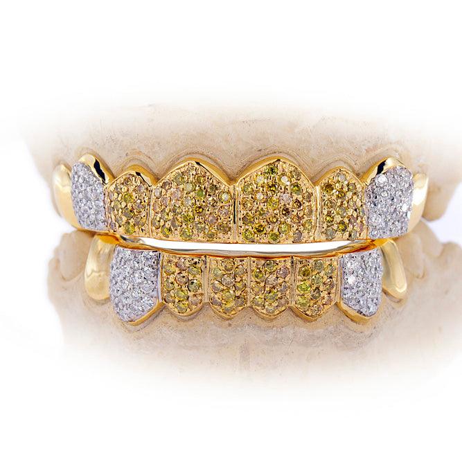 16 TEETH PRONG SET DIAMOND GRILL - S160206-1 - Johnny Dang & Co