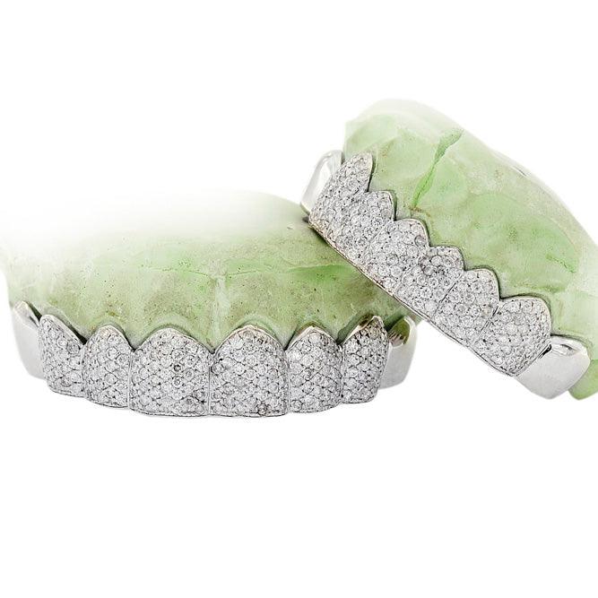 16 TEETH HAND SET DIAMOND GRILL - S161111 - Johnny Dang & Co